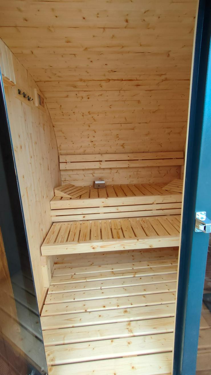 Bild 5: Garten Sauna Horisont M2 plus inkl. Ofen Fass Sauna Outdoor Sauna