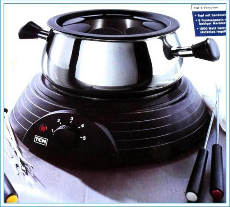 Elektrisches TCM FONDUE-Set bis zu 8 Personen - neuwertig - einfach und sicher - nur 1 x mitbenutzt!