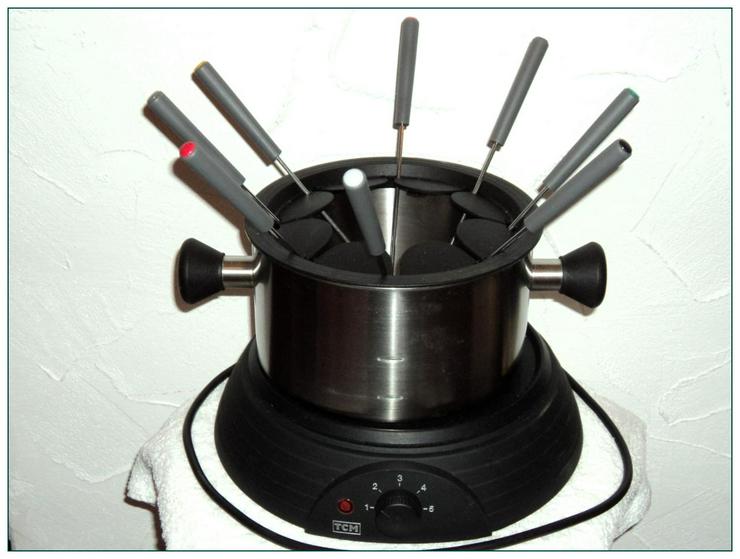 Bild 3: Elektrisches TCM FONDUE-Set bis zu 8 Personen - neuwertig - einfach und sicher - nur 1 x mitbenutzt!