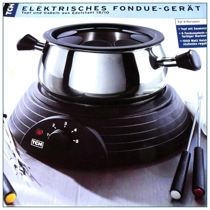 Bild 2: Elektrisches TCM FONDUE-Set bis zu 8 Personen - neuwertig - einfach und sicher - nur 1 x mitbenutzt!