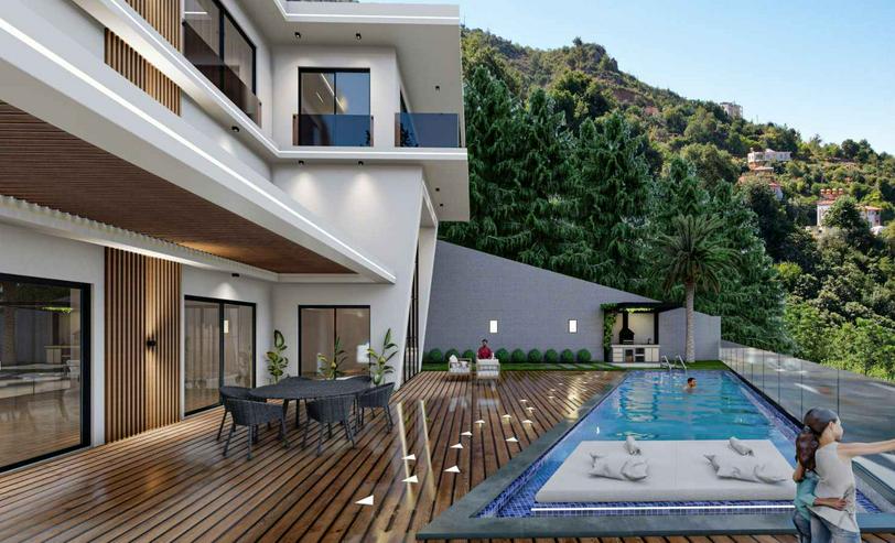 🌟🏡 Exklusive Luxusvilla in Alanya mit Blick aufs Meer – Ihr Traumhaus erwartet Sie! 974 - Ferienhaus Türkei - Bild 6