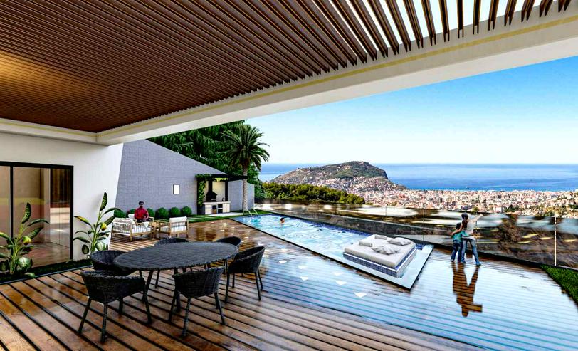 🌟🏡 Exklusive Luxusvilla in Alanya mit Blick aufs Meer – Ihr Traumhaus erwartet Sie! 974 - Ferienhaus Türkei - Bild 1