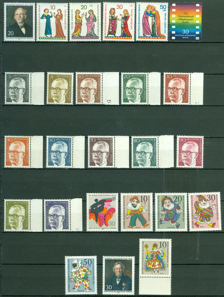 Berlin postfrisch ohne Falz, Jahrgang 1979 komplett mit allen Hauptnummern wie auf dem Bild zu sehen. - Deutschland - Bild 1