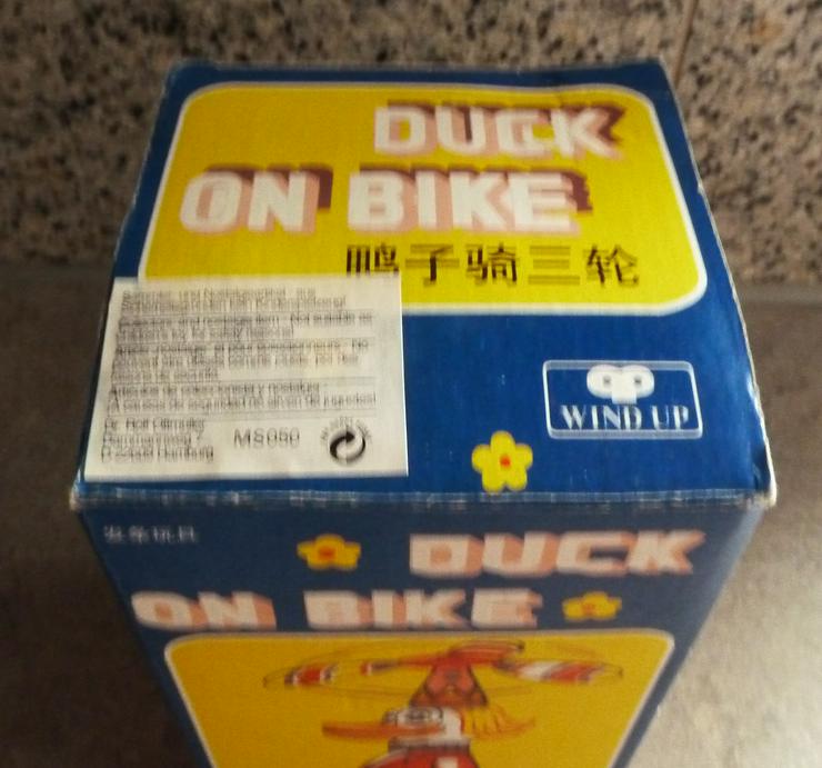 Blechspielzeug Juyou CLOWN RIDING SCOOTER Duck on Bike China retro 70er sammeln TOP - Spielwaren - Bild 9