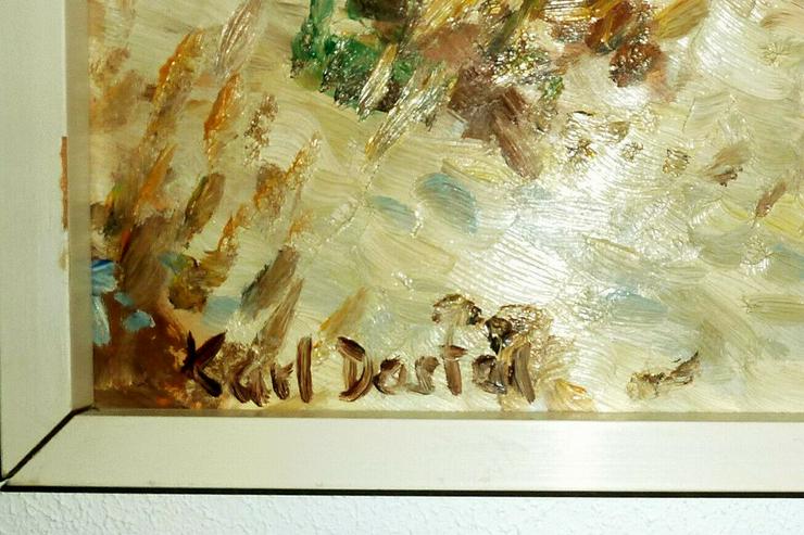 KARL DOSTAL Ölgemälde Fränkischer Maler Kitzingen Öl auf Holz sign. rar selten TOP! - Gemälde & Zeichnungen - Bild 3