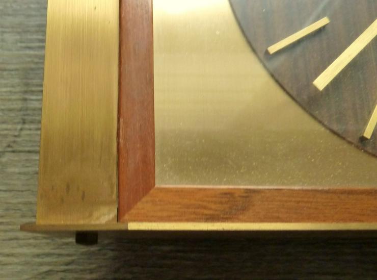 DUGENA Wanduhr Atelier Holz Messing vintage retro KIENZLE Uhrwerk sammeln rar TOP! - Uhren - Bild 3