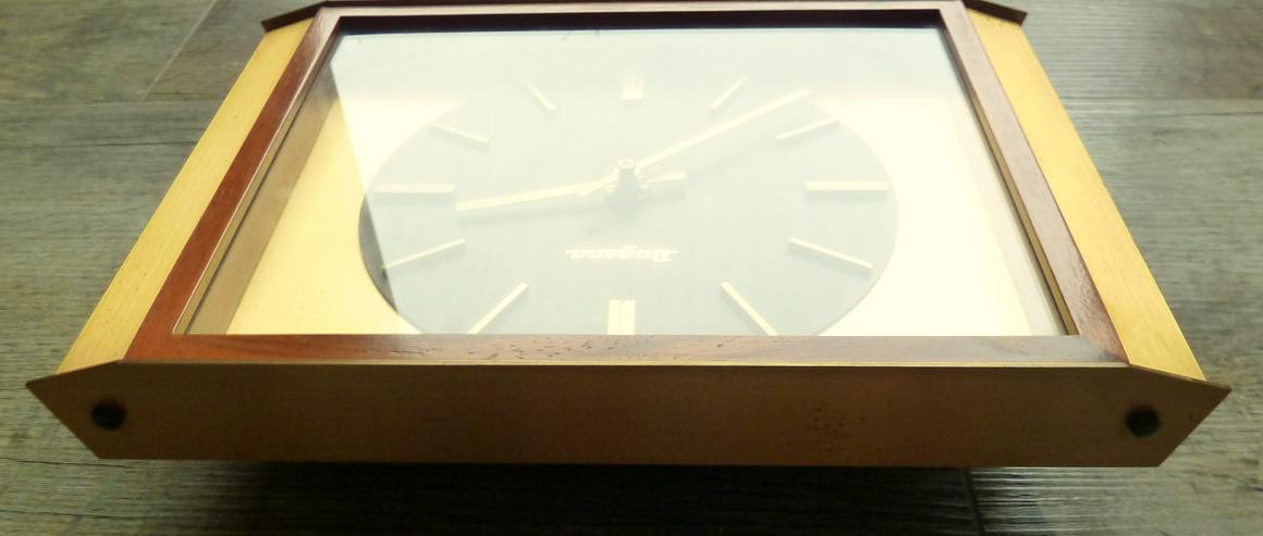 Bild 5: DUGENA Wanduhr Atelier Holz Messing vintage retro KIENZLE Uhrwerk sammeln rar TOP!