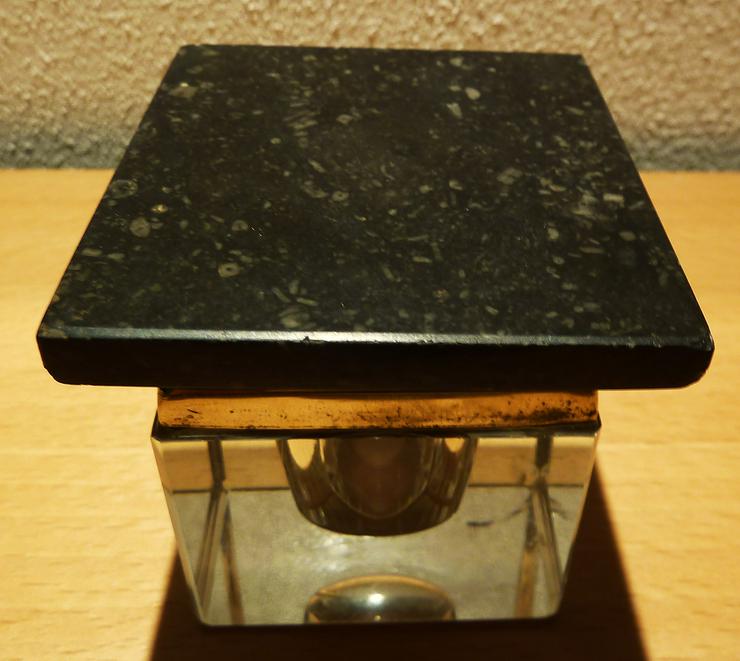 Bild 8: alte antike Schreibtischgarnitur aus Marmor Schreibgeräteablage Tintenfaß TOP!