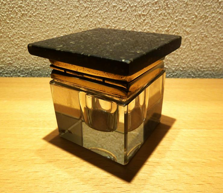 Bild 10: alte antike Schreibtischgarnitur aus Marmor Schreibgeräteablage Tintenfaß TOP!