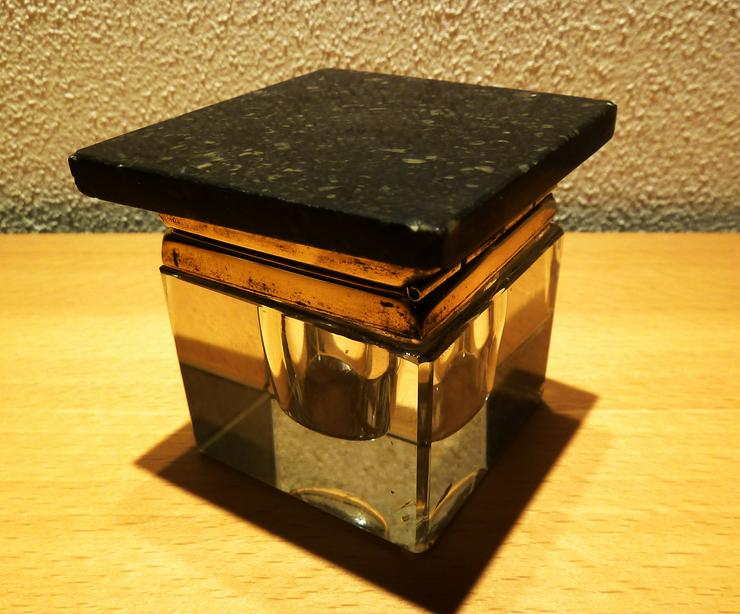 Bild 9: alte antike Schreibtischgarnitur aus Marmor Schreibgeräteablage Tintenfaß TOP!