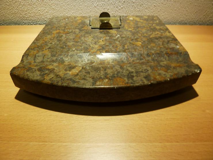 alte antike Schreibtischgarnitur aus Marmor Schreibgeräteablage Tintenfaß TOP! - Weitere - Bild 3