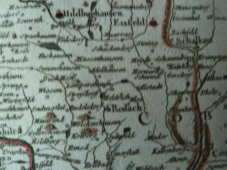Kupferstich Eveché de Wurtzbourg 1759 Le Rouge Atlas Portati Würzburg Bayern sammeln rar antik TOP! - Gemälde & Zeichnungen - Bild 10