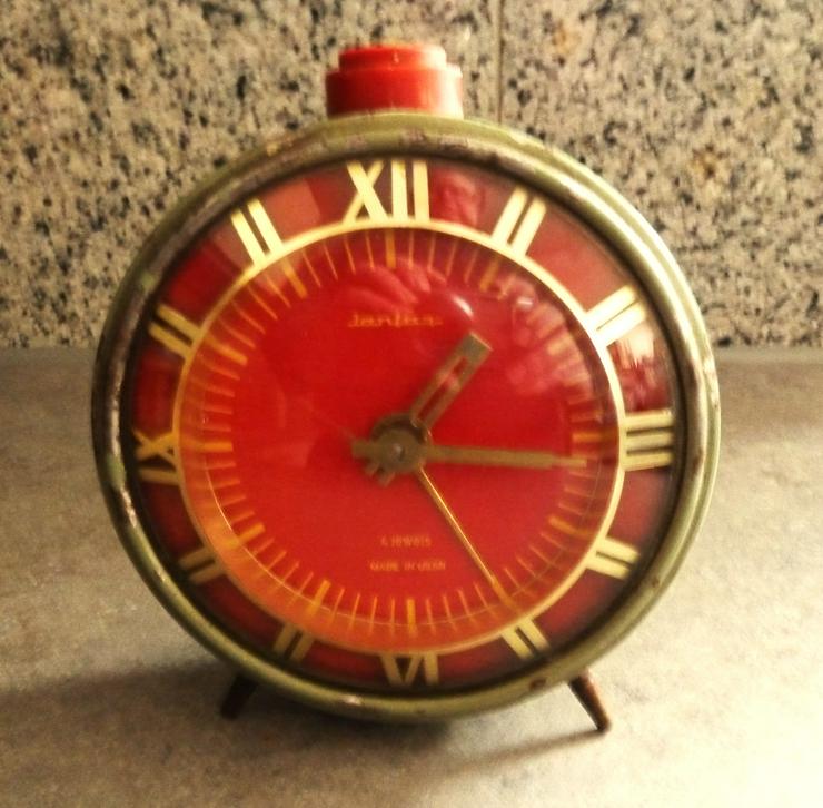 Jantar Wecker Reisewecker sowijetisch mechanisch rar selten sammeln 30er rar TOP - Uhren - Bild 13