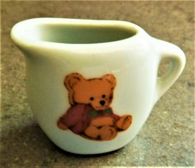Puppengeschirr Teddybär Kaffeegeschirr Miniatur sammeln Deko vintage Puppenküche TOP! - Spielküchen, Kaufläden & Spielhäuser - Bild 6