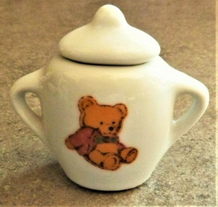 Puppengeschirr Teddybär Kaffeegeschirr Miniatur sammeln Deko vintage Puppenküche TOP! - Spielküchen, Kaufläden & Spielhäuser - Bild 5