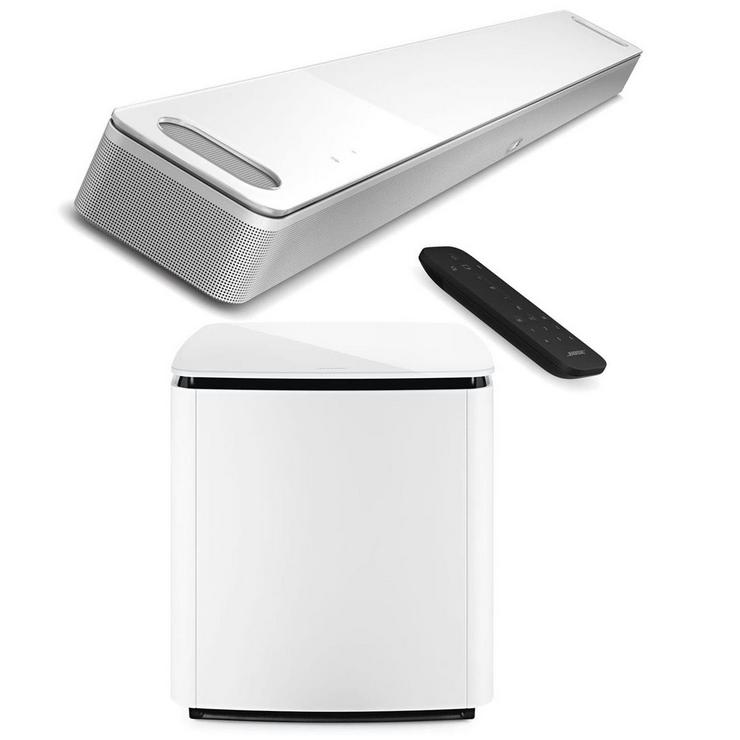 Bose Smart Soundbar 900, White with Bass Module 700 for Soundbar, Arctic White - Stereoanlagen & Kompaktanlagen - Bild 1