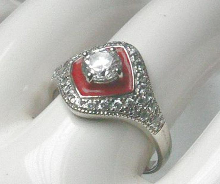 Silberschmuck, Ring, 925 Silber, Topas, Perlmutt - Ringe - Bild 4