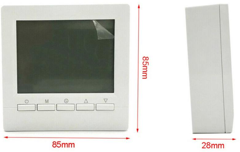 Bild 3: Intelligentes Wandthermostat mit LCD-Display für Fußbodenheizung