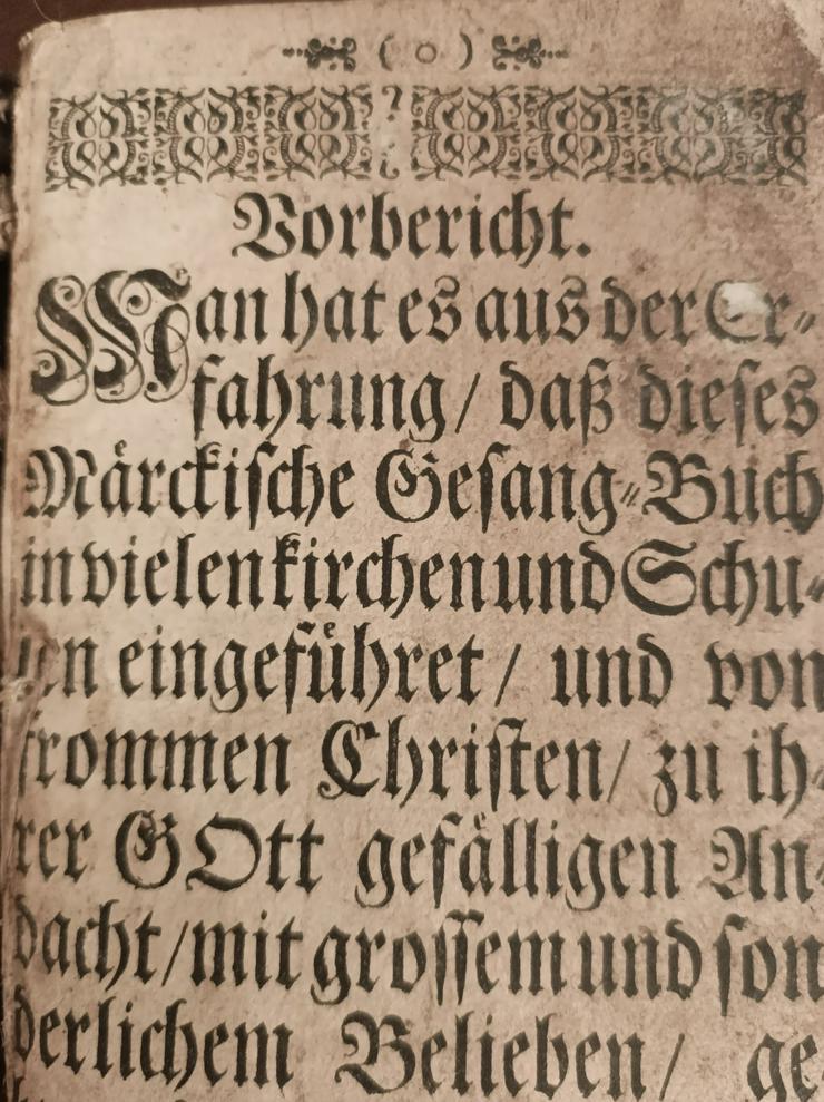 Bild 4: Märkisches Gesangbuch um 1750