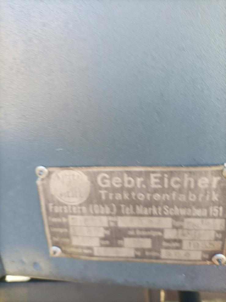 Eicher Traktor ekl/15 ps - Oldtimer - Bild 9