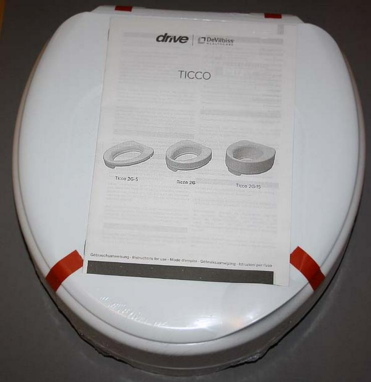 Bild 5: NEU Ticco 2G Toilettensitz Erhöhung mit Deckel Original verpackt