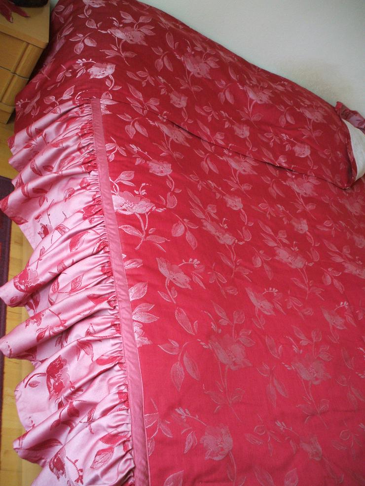Tagesdecke Bettüberwurf klassisch elegant 215x180 Unikat *neuwertig* - Kissen, Decken & Textilien - Bild 6