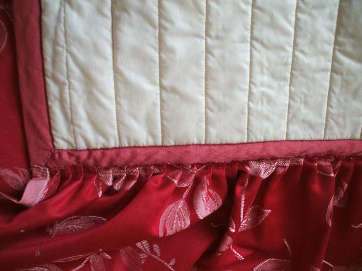 Tagesdecke Bettüberwurf klassisch elegant 215x180 Unikat *neuwertig* - Kissen, Decken & Textilien - Bild 3