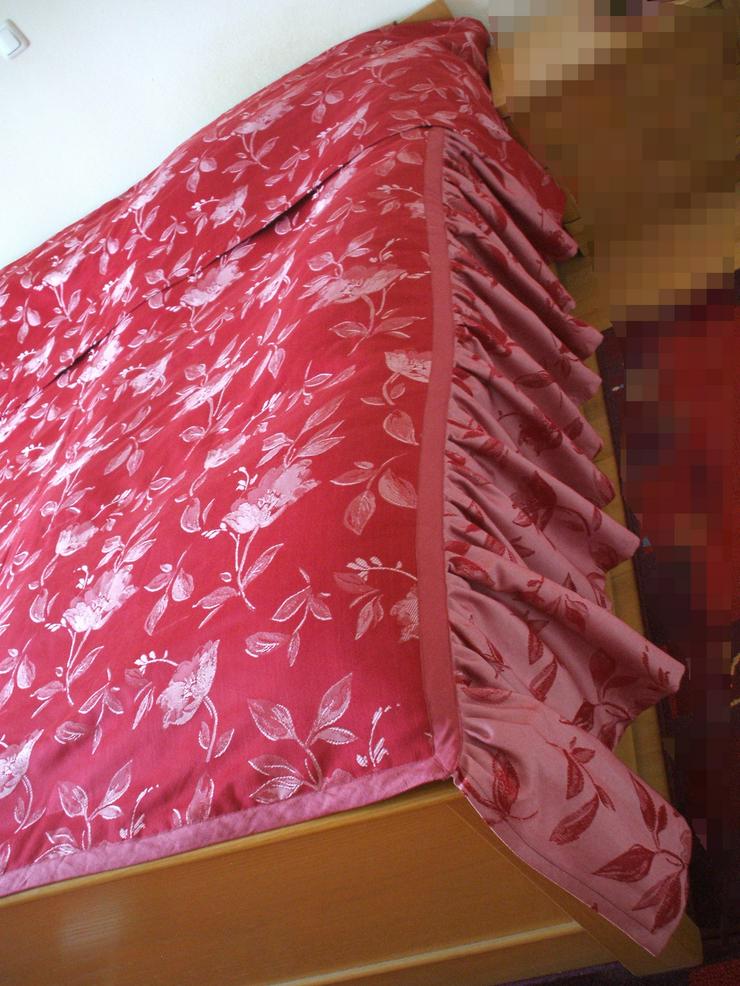 Tagesdecke Bettüberwurf klassisch elegant 215x180 Unikat *neuwertig* - Kissen, Decken & Textilien - Bild 2