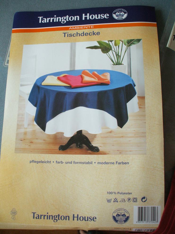 Tischdecke, Tafeltuch, 130 x 160, dkl.-weinrot *neu* - Tischtücher & Servietten - Bild 4