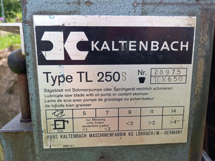 Bild 3: Kaltenbach Kreissäge für Aluminium/Holz/Kunstoff ect.
