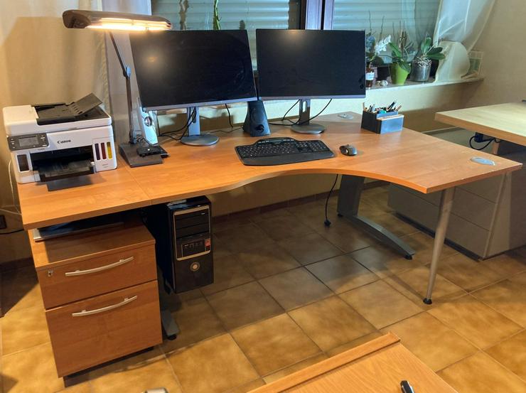 Schreibtisch mit Schubladenschrank. Nur Abholen - Schreibtische & Computertische - Bild 4