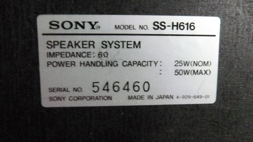 Bild 4: 2 Lautsprecher von einer SONY-Stereo-Anlage