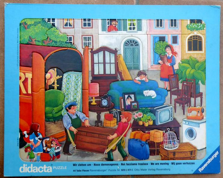 6 Vintage Ravensburger Kleinkinderpuzzle 30x38 cm. - Weitere - Bild 7