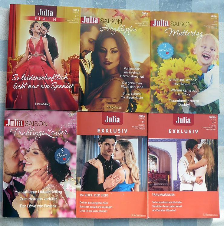 6 Julia Hefte mit insgesamt 18 Romane    - Romane, Biografien, Sagen usw. - Bild 1