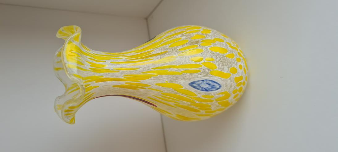 Kleine Blumenvase Gelb/Rot Murano Glas - Vasen & Kunstpflanzen - Bild 3