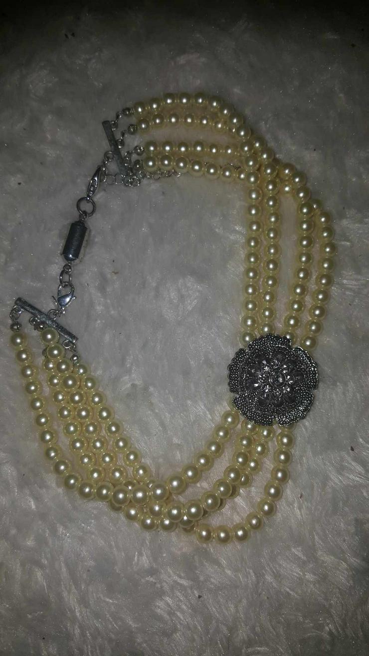 Perlenkette ala Jacky Kennedy 1965 - Halsketten & Colliers - Bild 1