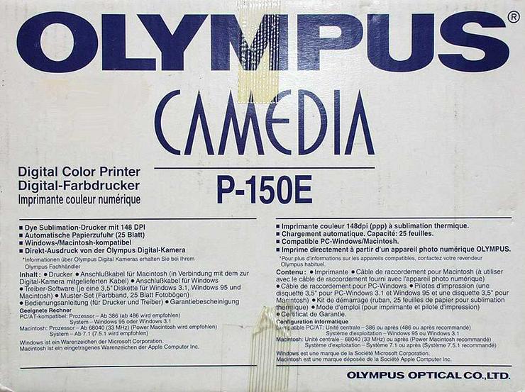 Olympus P-150E CAMEDIA Thermosublimationsdrucker + ZBH - Zu verschenken - zu Verschenken - Bild 5