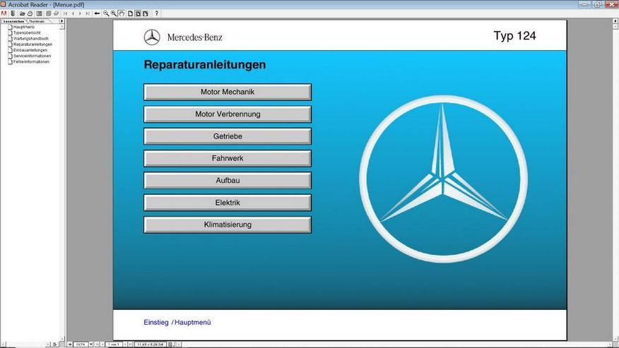 Bild 4: WIS - Mercedes Benz W124 - Wartungs & Reparaturhandbuch - CD