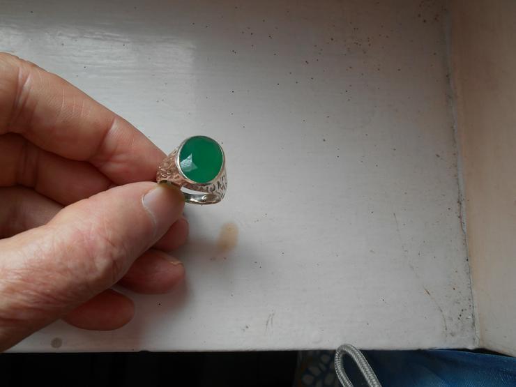 Bild 5: Herren -Ring......grüner Achat....Prehnit...Citrin...Labrodorit....Blauer Topas