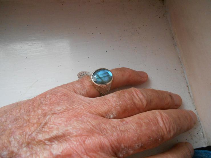 Bild 2: Herren -Ring......grüner Achat....Prehnit...Citrin...Labrodorit....Blauer Topas