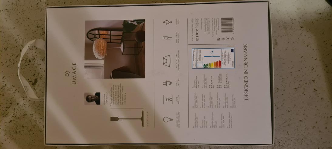 Bild 4: Designlampe Umage Champagne/Santé (Stativ) weiß + USB