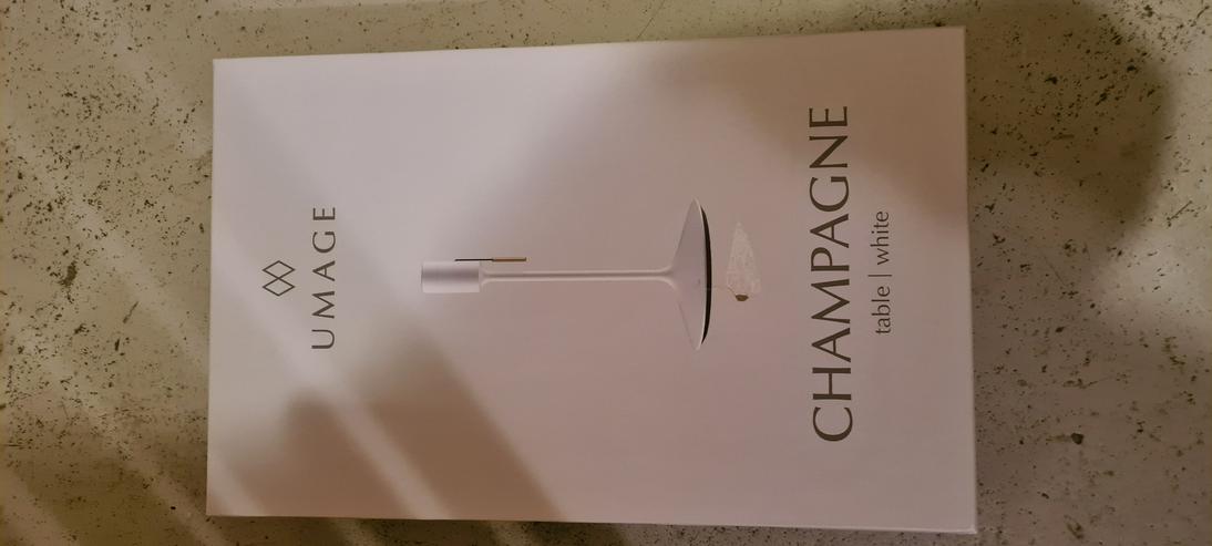 Bild 3: Designlampe Umage Champagne/Santé (Stativ) weiß + USB