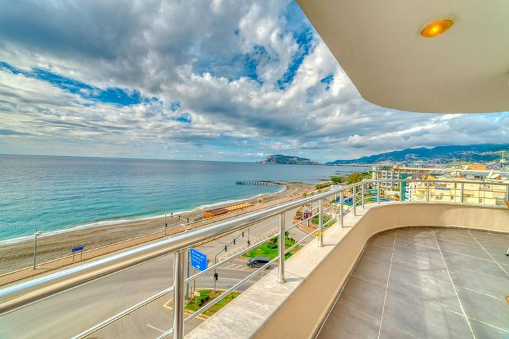 🏖️ 1064- Moderne 3-Zi. Wohnung in Alanya. 1. Reihe am Strand! 🌅 - Ferienwohnung Türkei - Bild 1