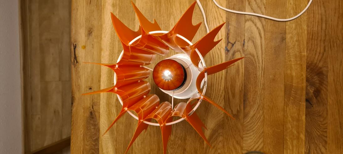 Bild 6: Space Age Tischlampe 60er/70er Orange