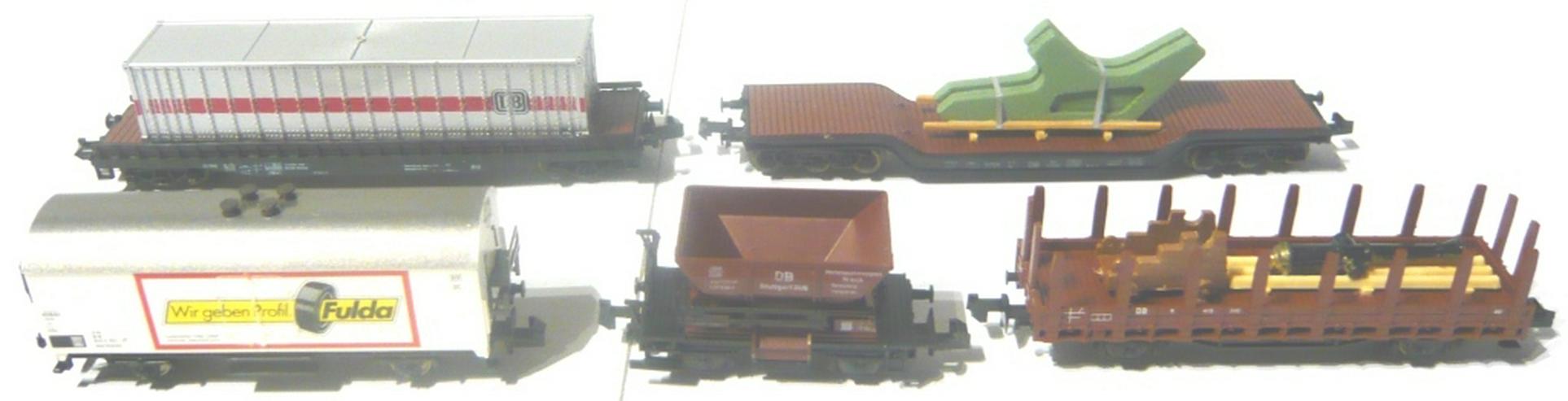 Bild 3: Roco Trix N Güterzug Set 5 Wagen in Verpackung GUT