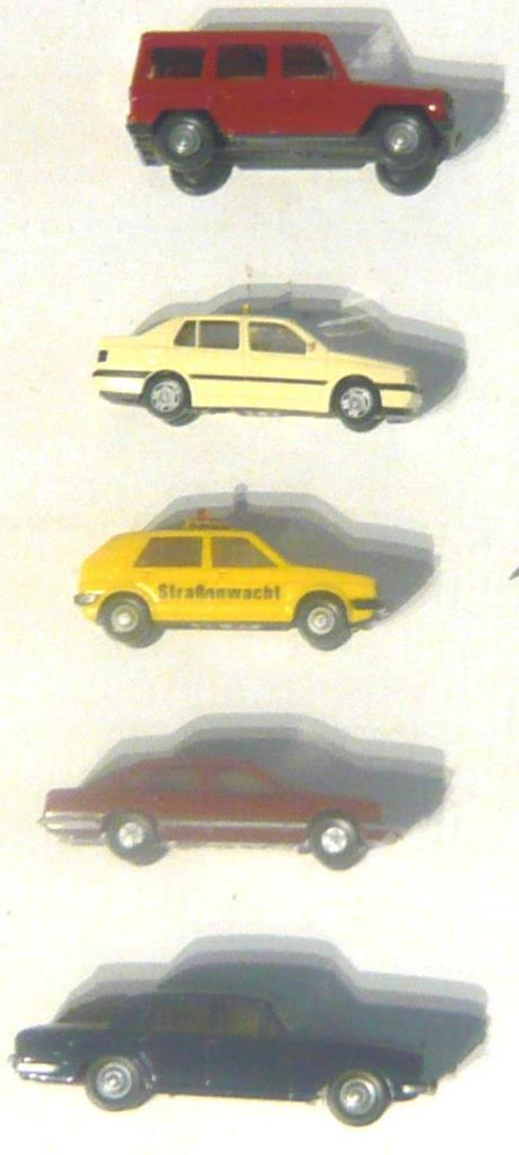 Bild 4: Wiking alt 1:87 5x PKW RR Silvershadow Opel VW ADAC VW Taxi MB G