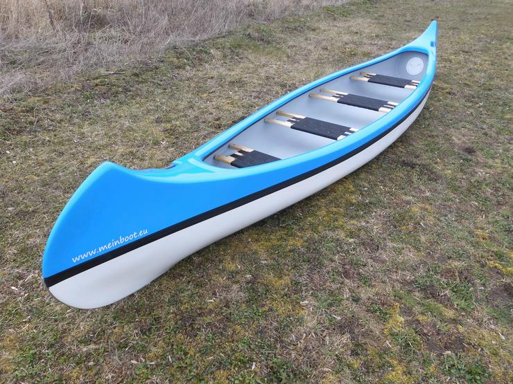 Kanu 4er Kanadier 550 Neu ! in hellblau /weiß - Kanus, Ruderboote & Paddel - Bild 1