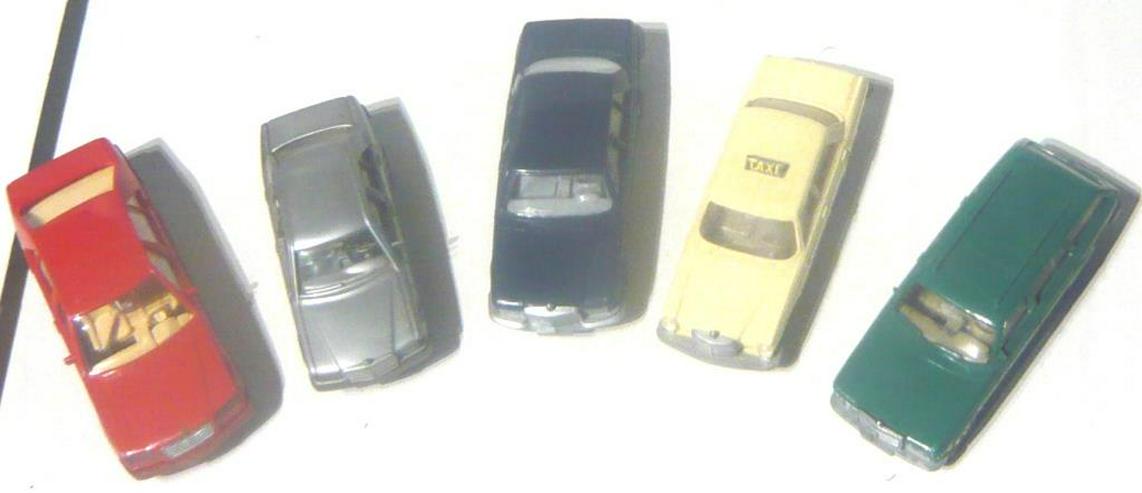 Bild 3: Wiking alt 1:87 5 verschiedene PKW Mercedes