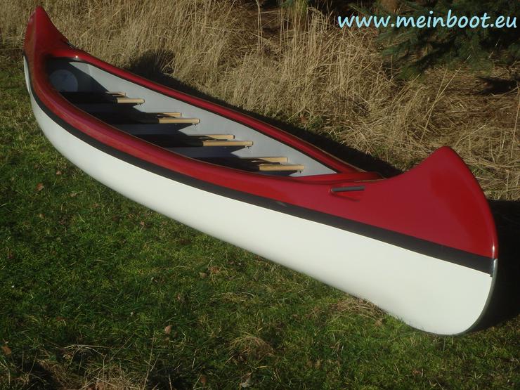 Kanu 5er Kanadier 550 Neu ! in rot /weiß - Kanus, Ruderboote & Paddel - Bild 1