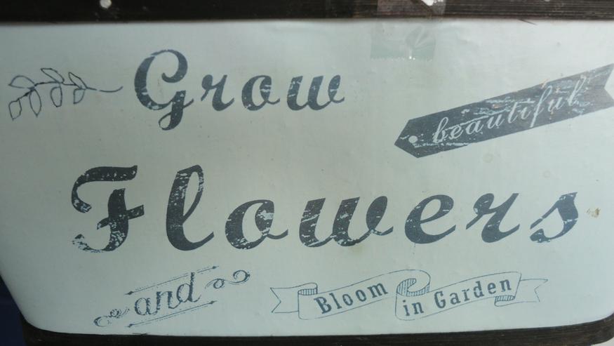 Bild 2: Pflanzentopf "Grow Flowers" mit Innenfolie 29 x 17,5 cm